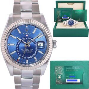 NEW ROLEX SKY DWELLER WATCH WITH BOX AND TAG